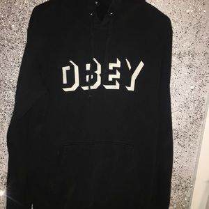 Black obey hoodie